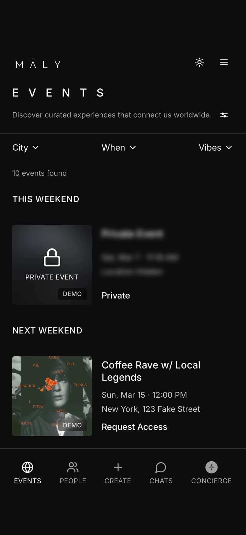 Maly app screenshot